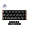 Image de Clavier Keychron K2 HE Magnétique Compact Bluetooth 5.2 RGB Bois Noir AZERTY