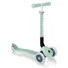 Image de Patinette enfant Globber Junior pliable 3 roues LED vert clair