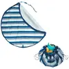 Image de Tapis de jeu et sac de rangement Play&Go Blue/Green Stripes 140 cm