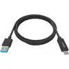 Image de Cable USB Vision TC 2MUSBCA/BL 2 m USB A vers USB C USB 3.2 Gen 1 Noir