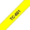 Image de Cintas pour imprimante d'étiquettes Brother TC-601 Noir sur jaune 12 mm