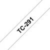 Image de Cintas pour imprimantes d'étiquettes Brother TC-291 9 mm Noir sur blanc