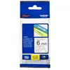 Image de Cinta Laminée Brother TZe-111 6mm, Noir sur Transparent, 8m