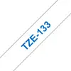 Image de Cintas pour imprimante d'étiquettes Brother TZE-133 Bleu sur transparent 12 mm