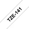 Image de Cinta laminada Brother TZe 1,8 cm x 8 m, Negro sur transparent