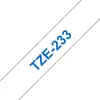 Image de Cintas pour imprimante d'étiquettes Brother TZE-233 Bleu sur blanc 12 mm 8 m