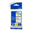 Image de Cinta Laminada Brother TZe241 pour Étiqueteuse Électronique Noir sur Blanc