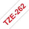 Image de Ruban d etiquetage Brother TZE-262 Rouge sur blanc 36 mm x 8 m