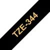 Image de Ruban Brother TZE-344 Or sur noir 18 mm 8 m laminé