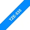 Image de Ruban Brother TZE-535 Blanc sur bleu 12 mm x 8 m Laminé