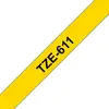 Image de Cintas pour imprimante d'étiquettes Brother TZE-611 6 mm 8 m Noir sur jaune