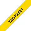 Image de Étiquettes flexibles 9 mm Noir sur Jaune pour Rotulatrices Brother TZe