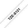 Image de Ruban Brother TZE-S121 Laminé 9 mm 8 m Noir sur Transparent