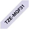 Image de Ruban Brother TZE-MQF31 Noir 12 mm x 4 m Laminé Gris