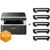 Image de Multifonction Brother DCP-1612WVB Laser Mono WiFi Scanner LCD 2 lignes