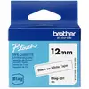 Image de Ruban d'étiquetage Brother BTAG-231 Noir sur blanc 12 mm 4 m
