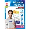 Image de Lot de 600 étiquettes standard Multi-usage 2,96 x 6,05 cm Blanc