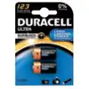 Image de Pile Duracell Ultra 123 BG2 CR123A Lithium 3V Pack 2