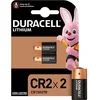 Image de Duracell CR2 2 Piles Lithium 3V