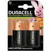 Image de Pile Duracell 5000394055995 D 1.2V 2200mAh Rechargeable 2 pieces