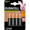 Image de Duracell Pack 4 Piles Rechargeables 2500mAh AA HR6