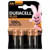 Image de Pack Duracell Plus 4 Piles Alcalines AA LR06