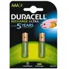 Image de Batterie rechargeable Duracell 203815 AAA NiMH 800 mAh 1,2 V (pack 2)