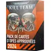 Image de Jeux de société Games Workshop Warhammer 40k - Kill Team Cartes d'opes approuvees (Fr) TU