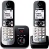Image de Téléphone DECT Panasonic KX-TG6822GB Noir/Argent 120 entrées Identifiant d'appels