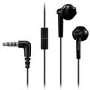 Image de Auriculares Panasonic RP-TCM115 filaires avec microphone intégré et contrôle en ligne noirs