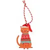 Image de Décoration de noël chat Rex London 5x7,5x0,3 cm