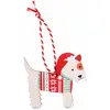 Image de Décoration de noël terrier ecossais Rex London 6,5x7x0,3 cm