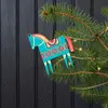 Image de Décoration de noël cheval en bois Rex London 8,8x0,4x18 cm