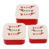 Image de Boites et autres rangement à collations Rex London Sausage Dog (x3) 11,5x11,5x5,5 cm