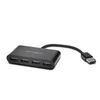Image de Hub USB Kensington 4 Puertos USB 2.0 Transferencia 480 Mbit/s Negro Plug and Play