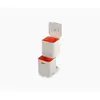 Image de Poubelle Joseph Joseph Totem Compact 40L, double bac, coloris Stone