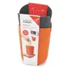 Image de Cône à Popcorn Micro-ondes Joseph Joseph M-Cuisine Silicone Orange/Gris