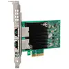 Image de Carte Réseau Intel X550T2 PCI Express 10Gbps Ethernet Double Port Vert Argent