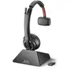 Image de POLY Savi 8210 UC Casque Sans fil À la main Bureau/Centre d'appels Bluetooth Noir