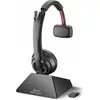 Image de POLY Savi 8210 UC Casque Sans fil Arceau Bureau/Centre d'appels USB Type-C Socle de chargement Noir