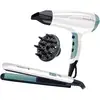 Image de Sèche-cheveux Ionique Remington Shine Therapy S8500GP 2300W 3 Températures 2 Vitesses avec Accessoires Blanc