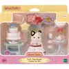 Image de Sylvanian Families Set Fête Thé Anniversaire Fillette Chat Bicolor 25 Accessoires