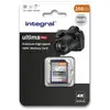 Image de Carte mémoire Integral INSDX256G-100/90V30 256 Go SD UHS-I U3 V30 Bleu Argent