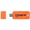 Image de Clé USB Integral Neon-C 128GB USB-C 150MB/s Noir Orange