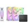 Image de NZXT F120 RGB Duo Triple Pack 120 mm 1800 tr/min Double anneau 20 LED RGB Ventilateur supplémentaire