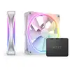 Image de Ventilateur annulaire LED double NZXT F140 RGB Duo 140 mm 1 800 tr/min avec contrôleur