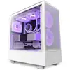 Image de NZXT H5 Flow RGB Tour Midi Verre Trempé USB-C Blanc
