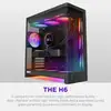 Image de Boitier PC NZXT H6 RGB+ Noir Tour Midi ATX