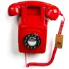 Image de Téléphone fixe mural rétro rouge GPO 746