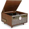 Image de Tourne-disque Victrola Century avec horloge en noyer
